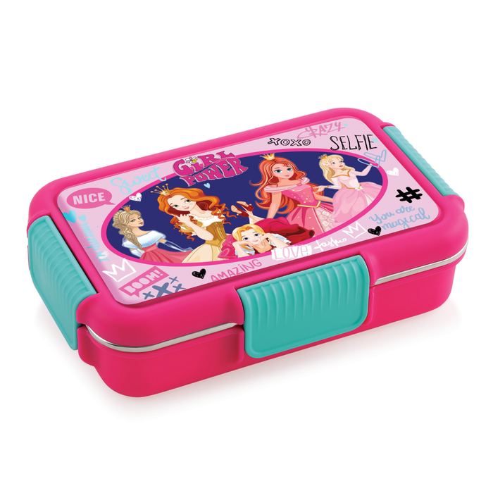 AMIGO 3 PARTITION LUNCH BOX PRINTED