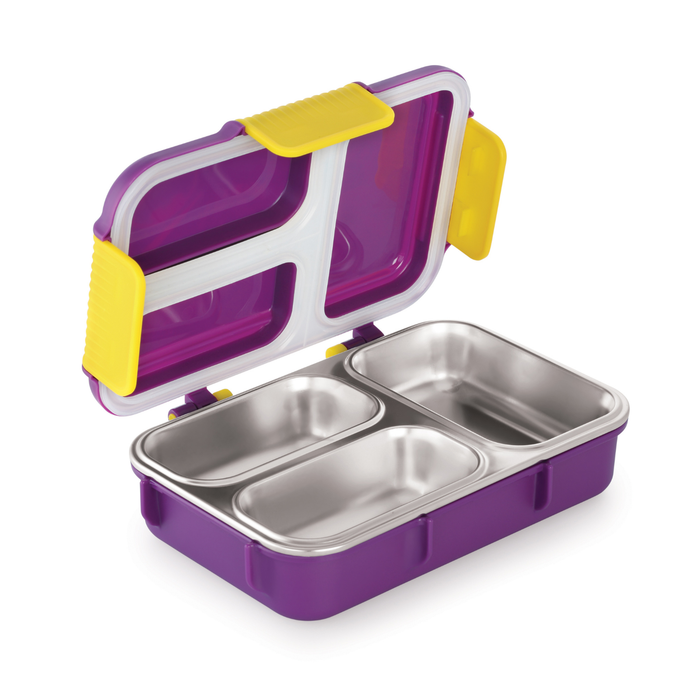 AMIGO 3 PARTITION LUNCH BOX PRINTED