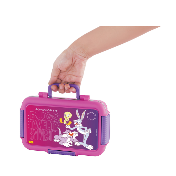 AMIGO 3 PARTITION LUNCH BOX PRINTED