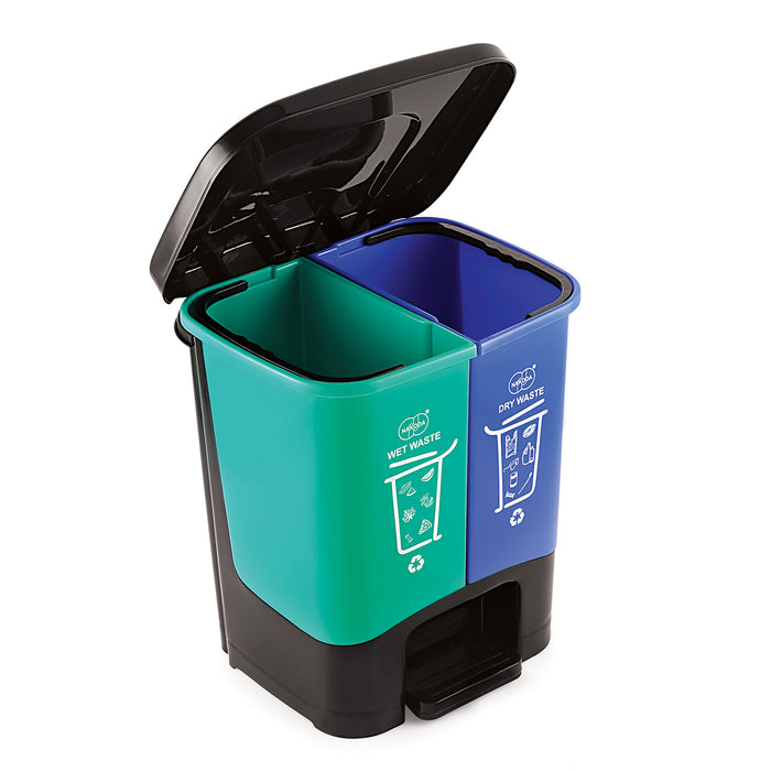 DUO 2 IN 1 PEDAL BIN