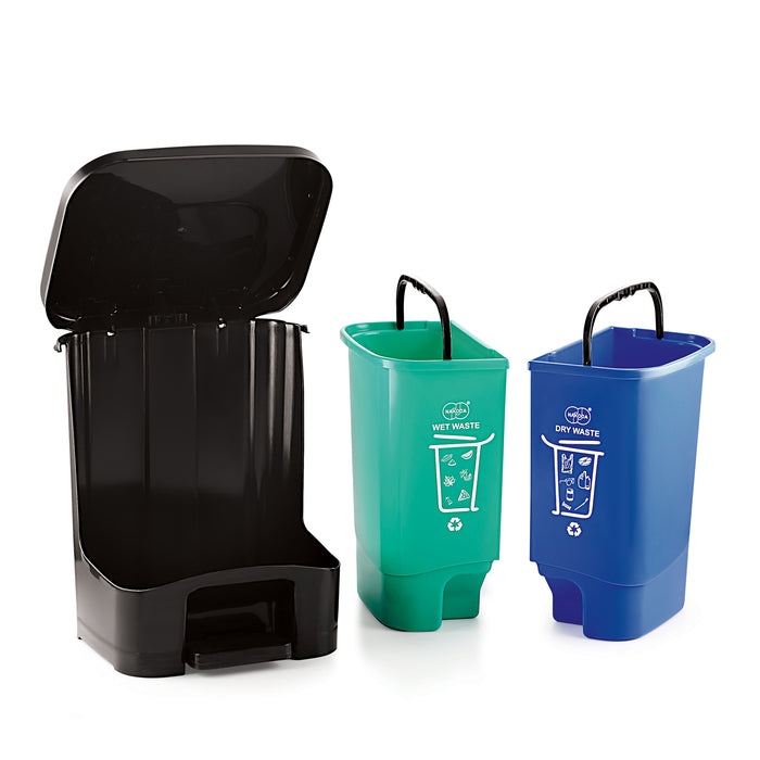 DUO 2 IN 1 PEDAL BIN